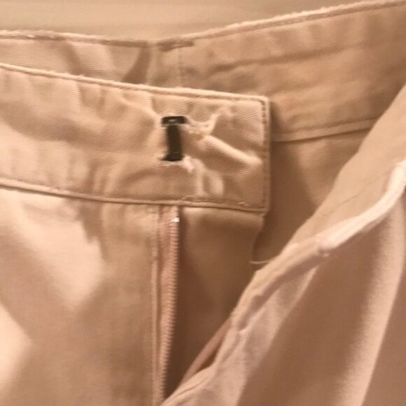 🤎 Vintage Lauren Ralph Lauren Women’s Beige High-Waisted Cotton Pants | Size 12 - Picture 6 of 8